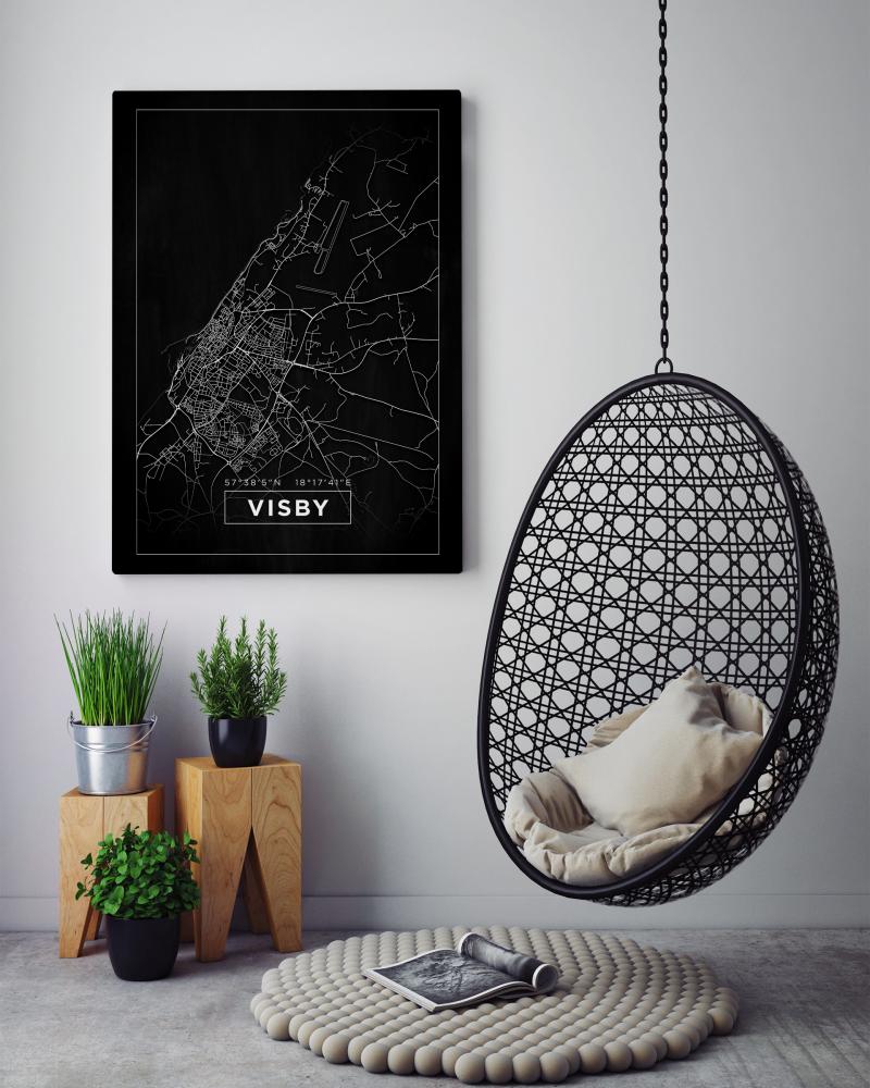 Mappa - Visby - Poster nero