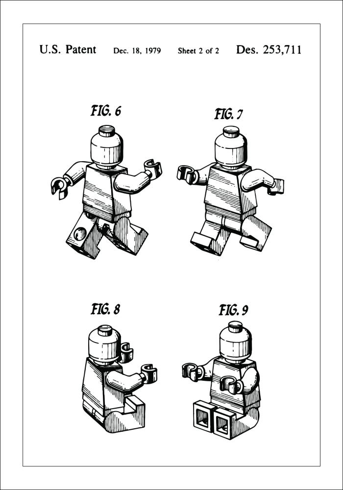 Disegni di brevetti - Lego II Poster