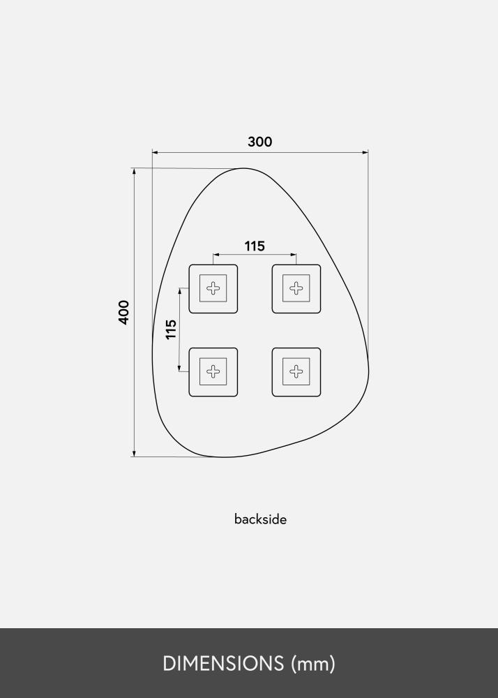 KAILA Specchio Shape I 30x40 cm