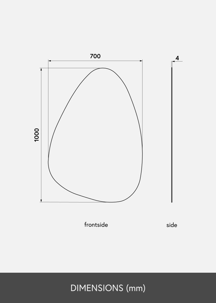 KAILA Specchio Shape I 70x100 cm