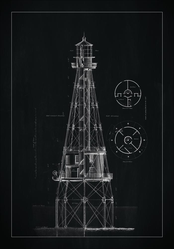 Lavagna - Faro - Ship Shoal Lighthouse Poster